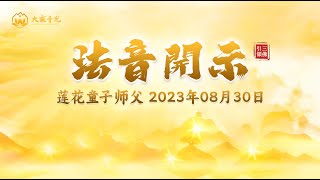 念经消业，债清业了 2023年08月30日 | 法音开示 | 莲花童子师父 | #心灵法门