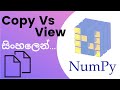 Python Numpy Tutorial - 06 | Copy Vs View | Sinhala