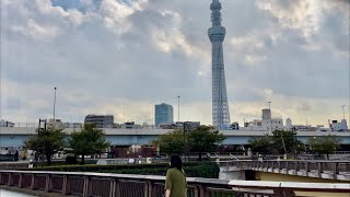 [JAPAN/TOKYO]Sumida riverside Mukojima Japanese old style residential area walking scenery