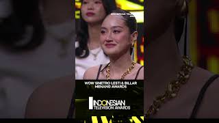 DAPAT PENGHARGAAN! Lesti \u0026 Billar Memang Berperestasi #indonesiantvawards2024 #lesti #shrots