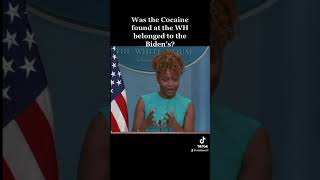 Was the Cocaine found at the WH belonged to the Biden’s? #biden #karinejeanpierre #kjp