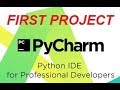 Python Tutorial For Beginners | How to create project in pycharm IDLE 