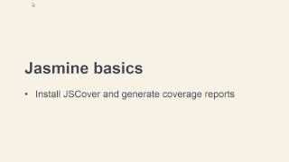 JavaScript Testing With Jasmine 2.0: Introduction