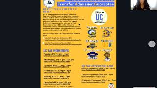 LAHC Students - Apply for UC Transfer Admission Guarantee (TAG)