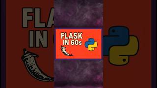Flask in 60 Seconds | Your First Web App with Python