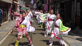 チーム満天星　輪舞　桜道里☆2018智頭雛あらし　踊るYOSAKOI愛日本