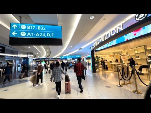 Dubai (DBX) International Airport ‘B’ Terminal Walk Thru - YouTube