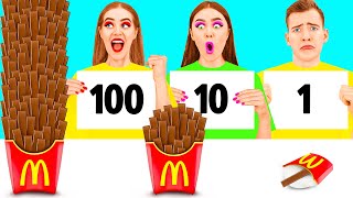 100 Layers of Food Challenge by Fun Challenge