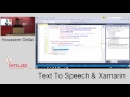 Text To Speech with Xamarin Forms