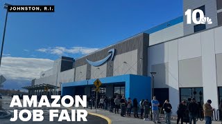 Job fair at Amazon's fulfillment center in Johnston draws huge crowd