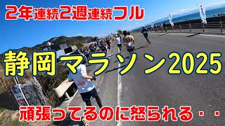 【目指せ3時間25分切り】静岡マラソン2025【妻は応援】