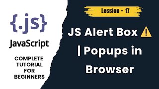JavaScript Alert Box in Hindi | Learn alert Function Step JavaScript for Beginners (Lesson 17)