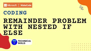 Solve Remainder Problem with nested conditions in Makecode || Coding || Block Coding || Python