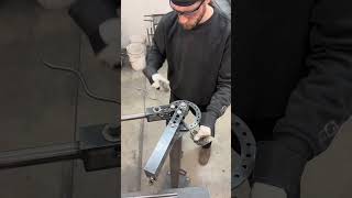 Edward Richie making sunny sissy bar #motorcycle #sissybar #welder #sculpture #art