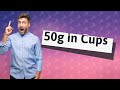 Is 50 grams a 1 2 cup?