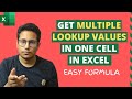 Lookup & Return Multiple Values in One Cell in Excel (Easy Formula)
