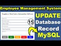 How to edit Update data in Database using PHP MYSQL | PHP Tutorial for beginners | PHP CRUD | Form
