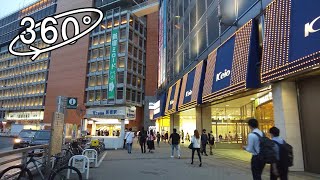 [8K 360°] 新宿西口の夕方散歩