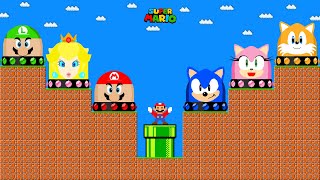 Can Mario Collect Ultimate Mario - Sonic Character Switch in Super Mario Bros.?