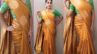 Saree draping perfect pleats for beginner |saree wear|saree draping style |#sareedraping #sareestyle