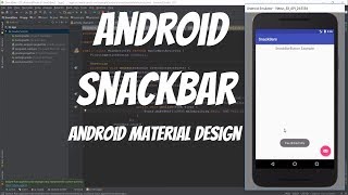 Android Material Design Tutorial 73 - Android SnackBar