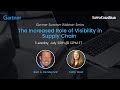 Gartner Summer Webinar Series: The Increased Role of Visibility in Supply Chain