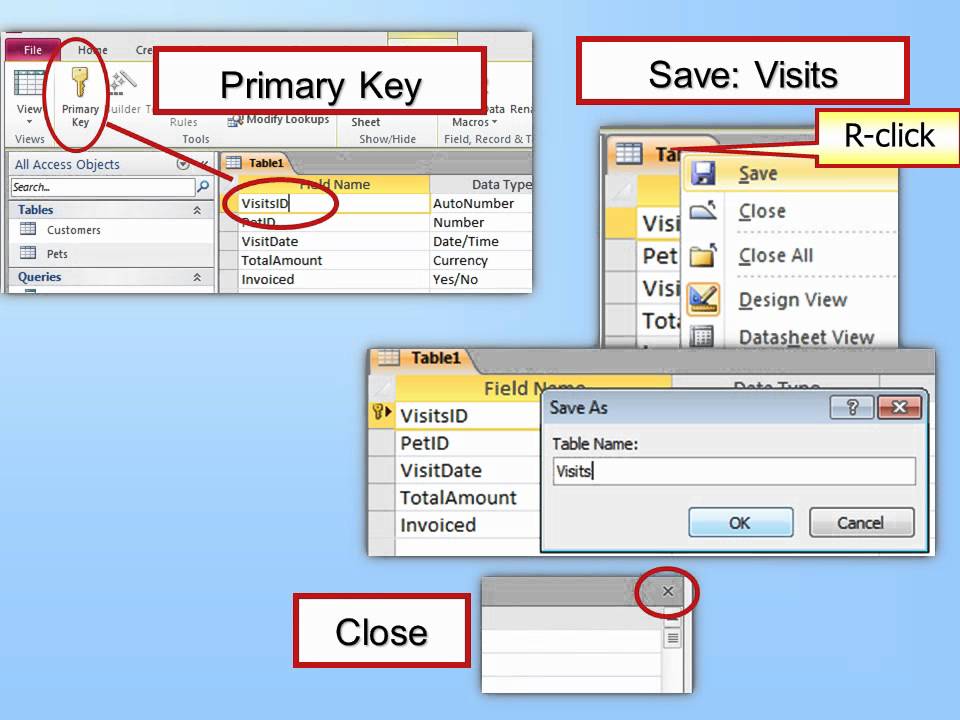 Access 2010 - Create A Database - YouTube