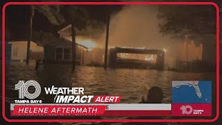 House fire in Clearwater Beach amid Helene aftermath