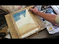 colinsteedart. watercolour demonstration. painting a spanish village.