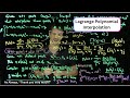 Lagrange Polynomial Interpolation