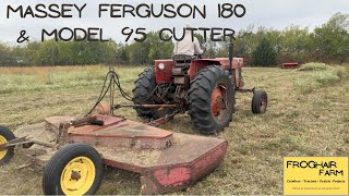 Massey Ferguson 180 running the Model 95 Rotary Cutter