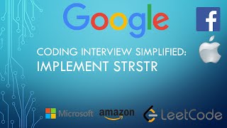 Coding Interview Tutorial 62: Implement strStr [LeetCode]