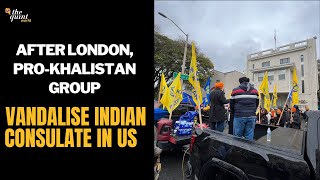 Amritpal Crackdown | Pro-Khalistan Crowd Vandalises Indian Consulate in San Francisco
