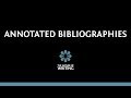 How to Write an Annotated Bibliography