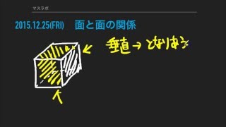 マスラボ　小学4年　面と面の関係