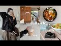 daily vlog🥯🧸🍓: productive day , clean my room , coffe , bibimbap , making breakfast , cozy night