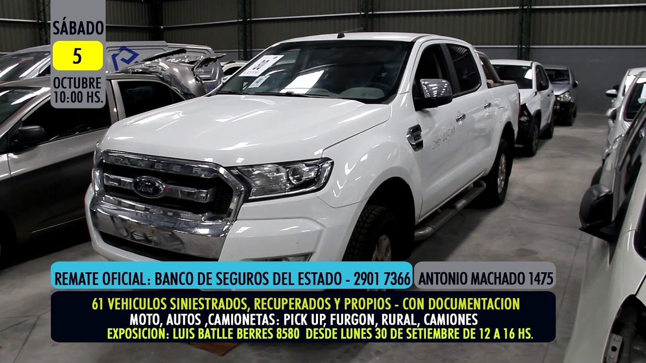 Remate Oficial Del BSE Autos, Camionetas, Camiones Motos 5.10.2019 ...