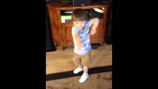 2 year old rap dancing.