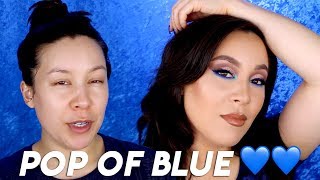 Natural Blue Blood Palette Look: Pop of Blue Eyeshadow Tutorial