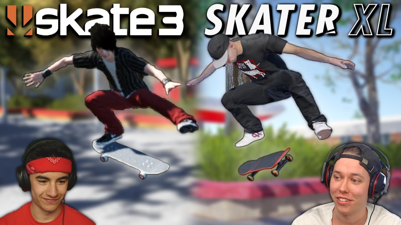 Skater XL Vs Skate 3 - GAME OF SKATE W/ ZexyZek - YouTube