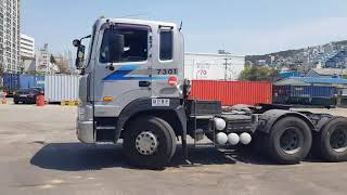 HYUNDAI 2005 TRACTOR HEAD 6x4 #ក្បាលអូស​ #25TON #ឡានធំមកពីកូរ៉េ​ #010661182 #ក្បាលវេអង​ #បែនយីឌុប