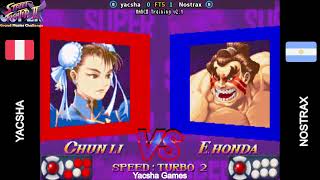 Old Honda vs Old Chun! Yacsha(Perú) vs Nostrax(Arg) Super Street Fighter 2 街霸2