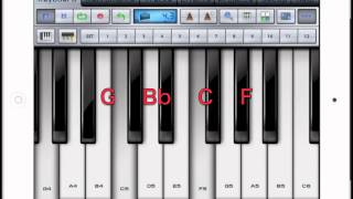 ピアノコード C7sus4  Piano code