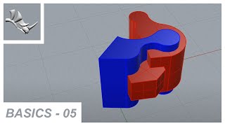 Boolean Tools - Rhino Basics - Part 5