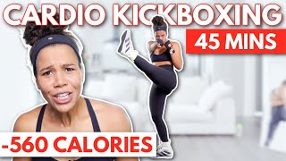 Cardio Kickboxing Workout to Burn Fat at Home | 45 Minute Low Impact HIIT Workout | growwithjo