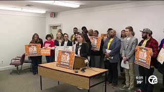 Community leaders and gun violence survivors come together to call for state action