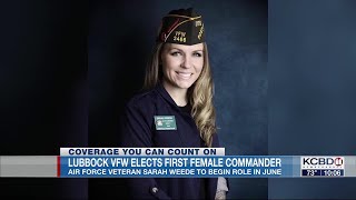 Lubbock VFW makes history electing first female commander