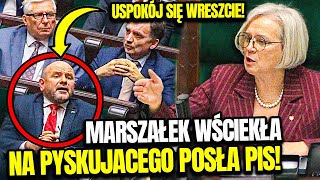 MARSZAŁEK SEJMU NIE MOGŁA USPOKOIĆ POSŁA PIS, GDY CHCIANO ODEBRAĆ IMMUNITET CZŁOWIEKOWI ZIOBRY!