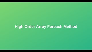 Javascript custom foreach method
