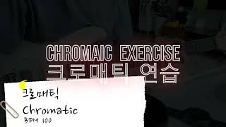 Electric Guitar Chromatic Exercise - BPM 100 ~ 180 (일렉기타 크로매틱)